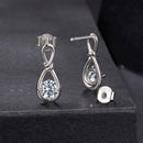 925 Sterling Silver 0.5 Carat Moissanite Earrings for Women-2