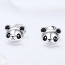 925 Sterling Silver Oxidized Enamel Earrings-2