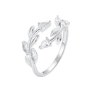 925 Sterling Silver White Gold Plated Pavé Setting CZ Ring for Women-3