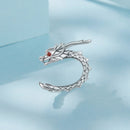 925 Sterling Silver CZ Oxidized Earrings 0.5*1.3cm for Women-3
