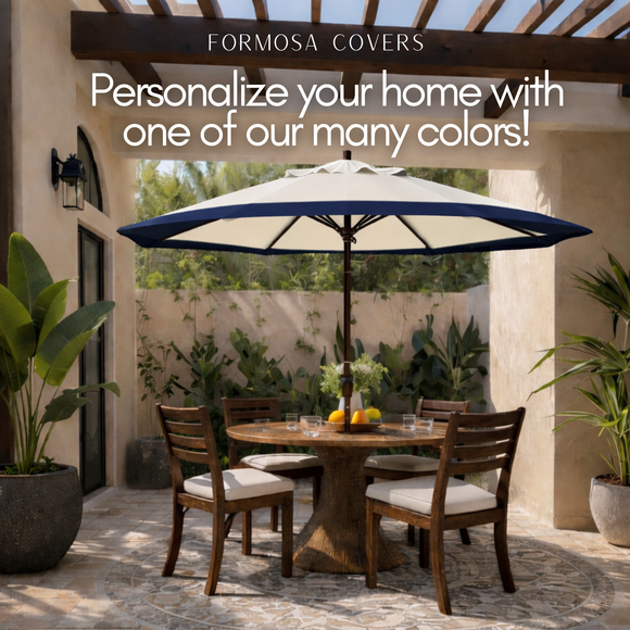 9ft Market Patio Umbrella 8 Rib Replacement Canopy Duet Navy