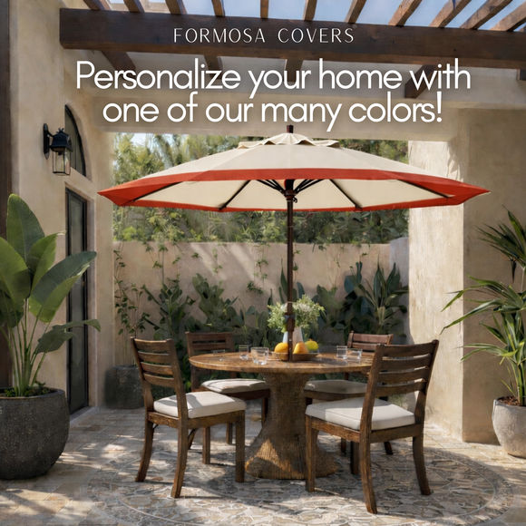 9ft Market Patio Umbrella 8 Rib Replacement Canopy Duet Red