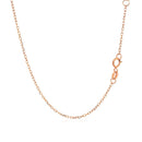 14k Rose Gold 17 inch Necklace with Round White Topaz-3