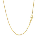 Diamond Cut Bar Links Pendant Chain in 14k Yellow Gold (1.3mm)-3