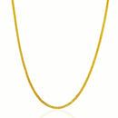 18k Yellow Gold Gourmette Chain (2.20 mm)-2