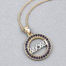 0.64 Carat Genuine Blue Sapphire .925 Sterling Silver Pendant-4