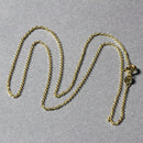14k Yellow Gold Diamond Cut Cable Link Chain 1.1mm-4