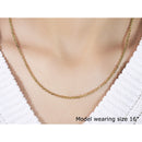 18k Yellow Gold Diamond Cut Cable Link Chain (2.60 mm)-5