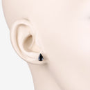 1.60 Carat Genuine Blue Sapphire 10K Yellow Gold Earrings-5