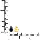 1.60 Carat Genuine Blue Sapphire 14K Yellow Gold Earrings-3