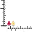 1.60 Carat Genuine Ruby 14K Yellow Gold Earrings-3