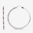 2.24 Carat Genuine Multi Sapphire .925 Sterling Silver Earrings-12