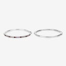 2.24 Carat Genuine Multi Sapphire .925 Sterling Silver Earrings-15