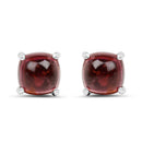2.60 Carat Genuine Pink Topaz .925 Sterling Silver Earrings-4