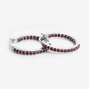 1.92 Carat Genuine Garnet .925 Sterling Silver Earrings-10
