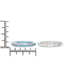 1.73 Carat Genuine Swiss Blue Topaz .925 Sterling Silver Earrings-7