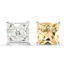 3.06 Carat Genuine Citrine .925 Sterling Silver Earrings-6