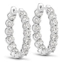 2.52 Carat Genuine Lab Grown Diamond 14K White Gold Earrings-3