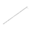 .925 Sterling Silver 1/4 Cttw Miracle Set Diamond "X" Link Bracelet (I-J Color, I3 Clarity) - 7.25"-4