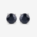 1.70 Carat Genuine Blue Sapphire 10K White Gold Earrings-10