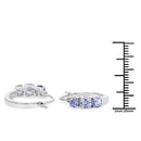 1.58 Carat Genuine Tanzanite .925 Sterling Silver Earrings-7