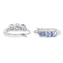 1.58 Carat Genuine Tanzanite .925 Sterling Silver Earrings-8
