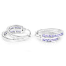 1.40 Carat Genuine Tanzanite .925 Sterling Silver Earrings-8