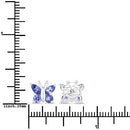 0.96 Carat Genuine Tanzanite .925 Sterling Silver Earrings-7