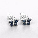 0.61 Carat Genuine Blue Sapphire .925 Sterling Silver Earrings-8