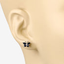 0.61 Carat Genuine Blue Sapphire .925 Sterling Silver Earrings-9