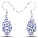 3.04 Carat Genuine Tanzanite .925 Sterling Silver Earrings-4