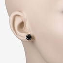 3.84 Carat Genuine Black Diamond 14K Yellow Gold Earrings-9