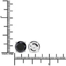 4.81 Carat Genuine Black Diamond 14K White Gold Earrings-7
