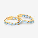 3.80 Carat Genuine Blue Topaz .925 Sterling Silver Earrings-11