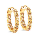 3.20 Carat Genuine Citrine .925 Sterling Silver Earrings-5