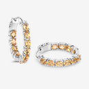 3.20 Carat Genuine Citrine .925 Sterling Silver Earrings-11