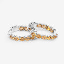 3.20 Carat Genuine Citrine .925 Sterling Silver Earrings-12