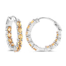 3.20 Carat Genuine Citrine .925 Sterling Silver Earrings-7