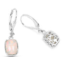 2.52 Carat Genuine Ethiopian Opal .925 Sterling Silver Earrings-5