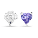0.90 Carat Genuine Tanzanite .925 Sterling Silver Earrings-6