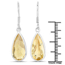 10.04 Carat Genuine Citrine .925 Sterling Silver Earrings-3