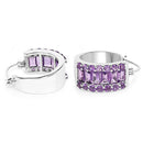 5.56 Carat Genuine Amethyst .925 Sterling Silver Earrings-5