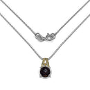 3.16 Carat Genuine Smoky Quartz, Yellow Diamond & White Diamond .925 Sterling Silver Pendant-2