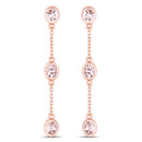 1.62 Carat Genuine Morganite .925 Sterling Silver Earrings-5
