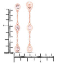 1.62 Carat Genuine Morganite .925 Sterling Silver Earrings-7