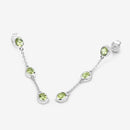 2.10 Carat Genuine Peridot .925 Sterling Silver Earrings-12