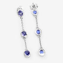 1.98 Carat Genuine Tanzanite .925 Sterling Silver Earrings-11