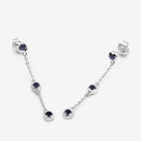 0.66 Carat Genuine Blue Sapphire .925 Sterling Silver Earrings-12