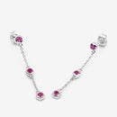 0.78 Carat Genuine Ruby .925 Sterling Silver Earrings-12