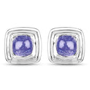 4.74 Carat Genuine Tanzanite .925 Sterling Silver Earrings-5